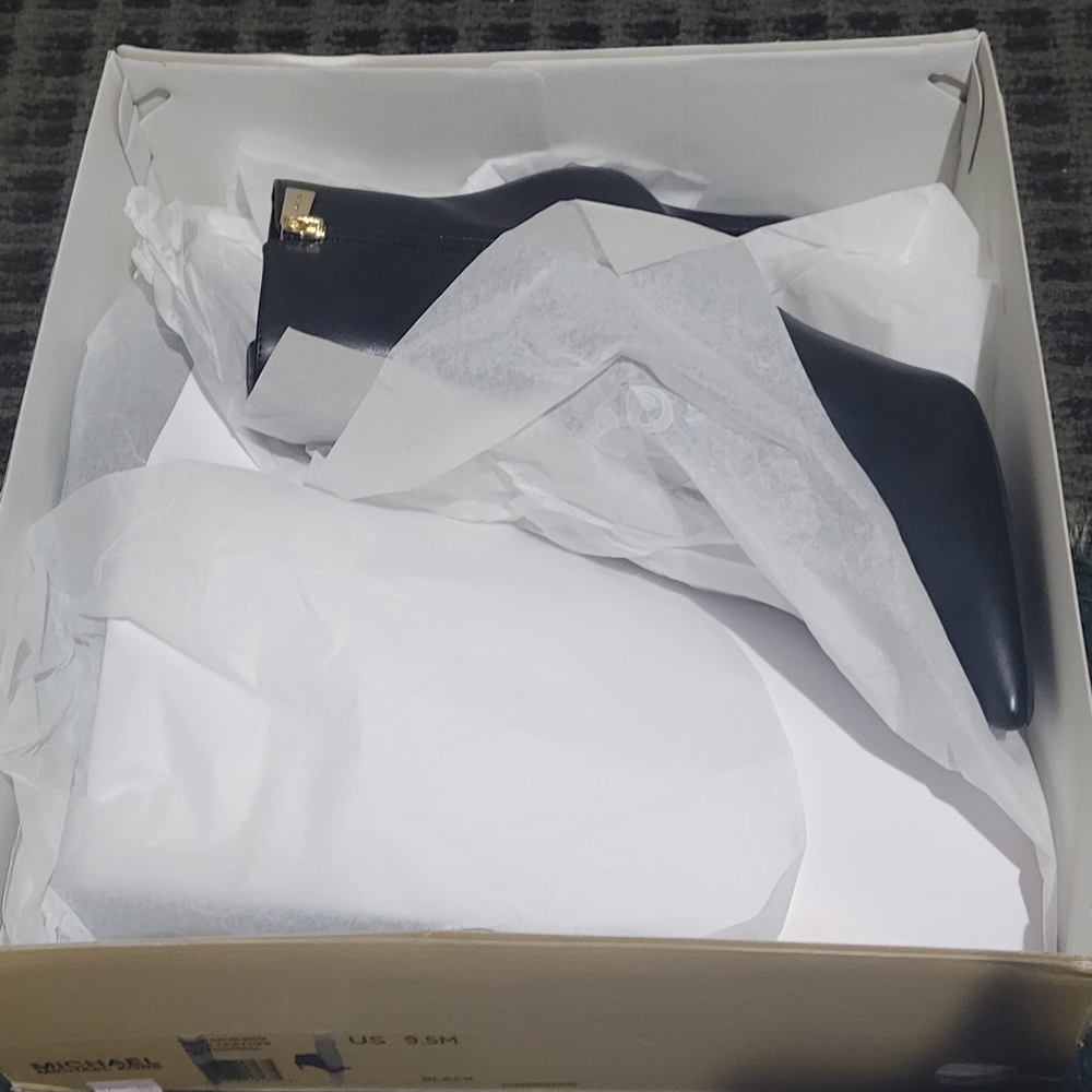 Women's Black Michael Kors Leather Boots
